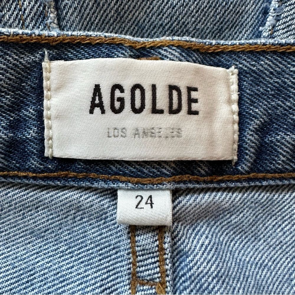 AGOLDE 90's Mid Rise Loose Distressed Jeans in Major Size 24 - Picture 8 of 13